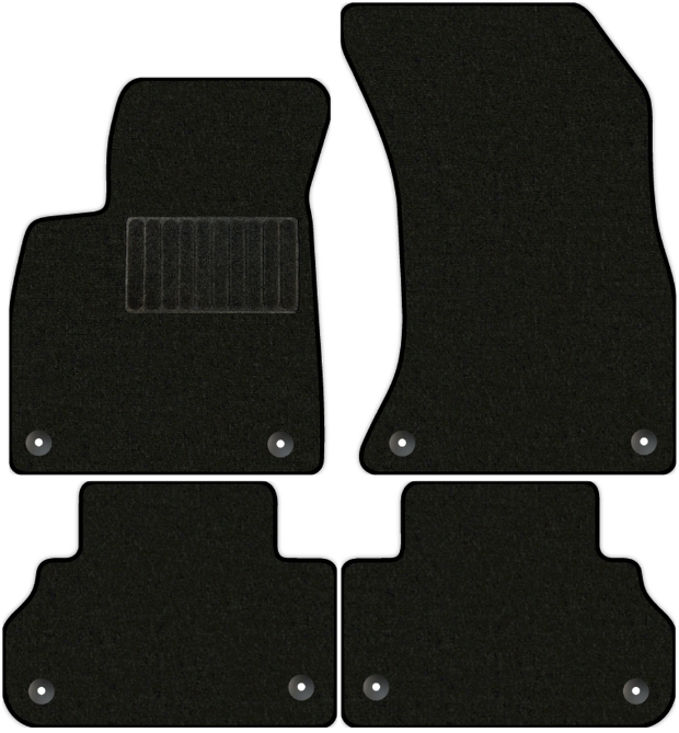Коврики текстильные "Классик" для Audi Q5 II (suv / FY) 2016 - Н.В., черные, 4шт.