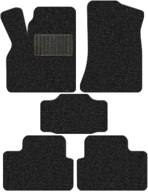 Коврики текстильные "Классик" для Лада Приора I (универсал / 2171) 2013 - 2015, темно-серые, 5шт.