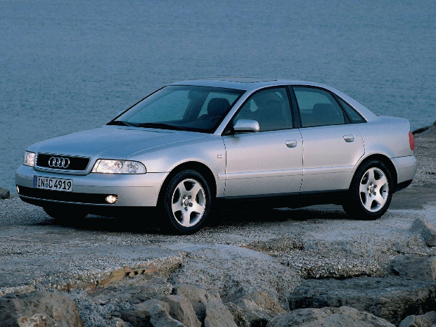Коврики ЭВА "EVA ромб" для Audi A4 (B5) 1995 - 2000, серые, 4шт.