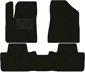 Коврики текстильные "Стандарт" для Changan CS55 I (suv / SUV) 2017 - Н.В., черные, 3шт.