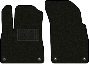 Коврики текстильные "Стандарт" для Audi Q7 II (suv / 4MB) 2015 - Н.В., черные, 2шт.