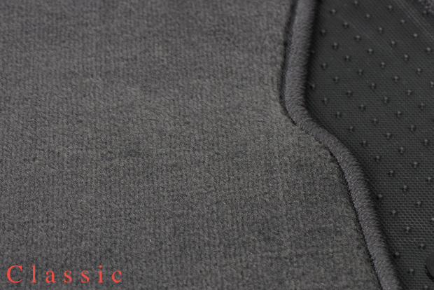 Коврики текстильные "Классик" для Nissan Qashqai II (suv / J11 Россия) 2016 - 2018, темно-серые, 5шт.