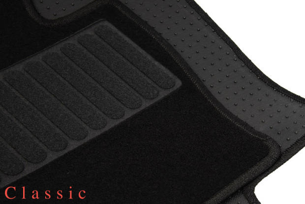 Коврики текстильные "Классик" для Audi A6 II (седан / C5) 2001 - 2004, черные, 5шт.