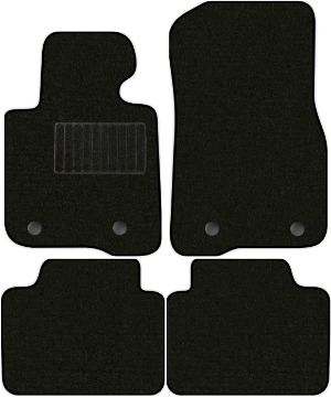 Коврики текстильные "Классик" для BMW 4-Series I (седан / F36 / 2WD) 2014 - 2020, черные, 4шт.