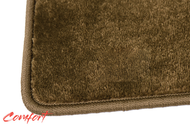 Коврики текстильные "Комфорт" для Renault Koleos I (suv) 2011 - 2013, коричневые, 3шт.