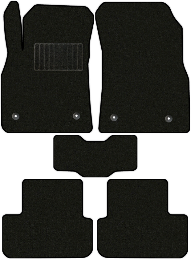 Коврики текстильные "Стандарт" для Chevrolet Cruze I (хэтчбек 5 дв / J305) 2011 - 2012, черные, 5шт.