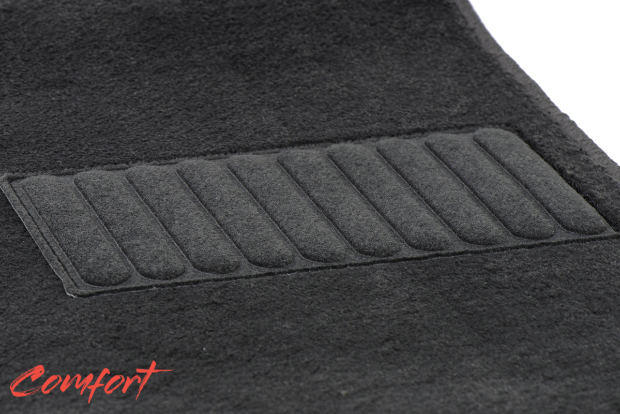 Коврики текстильные "Комфорт" для Hummer H3 (suv) 2005 - 2013, темно-серые, 3шт.